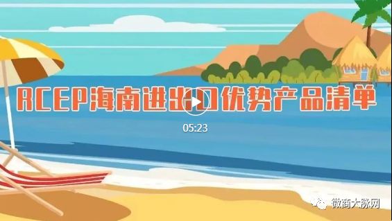 开云体育 开云平台锁定最优“关税减让”RCEP海南进出口优势产品“三张清单”发布(图1)